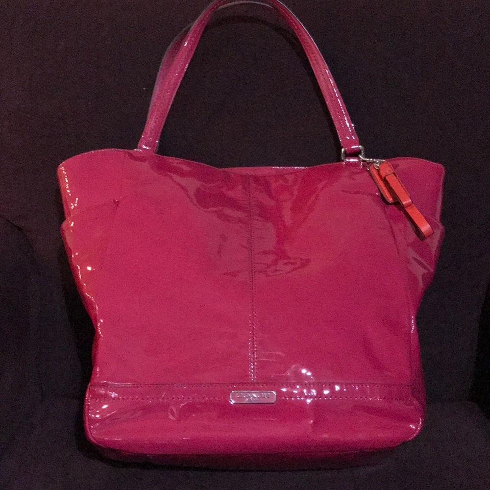 Pink Coach bag and wallet